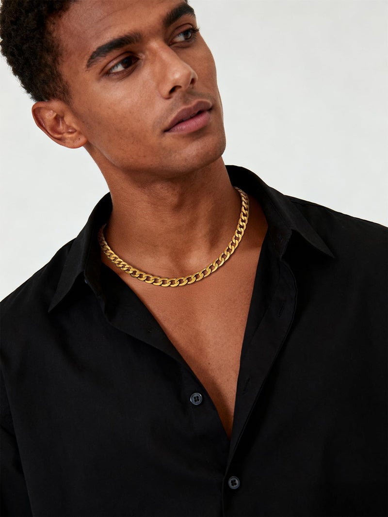 ChainsPro Gold Necklace Chain Men Costume Women Cuban Curb Link Chains Hip Hop Jewelry - Image 2